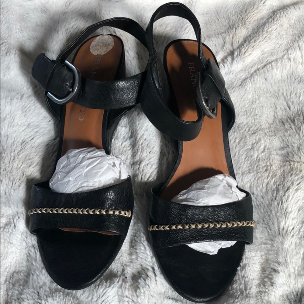 Franco Sarto Black Sandals size 7.5 👡